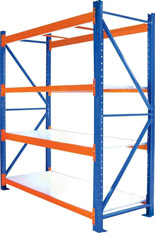 Warehouse shelves